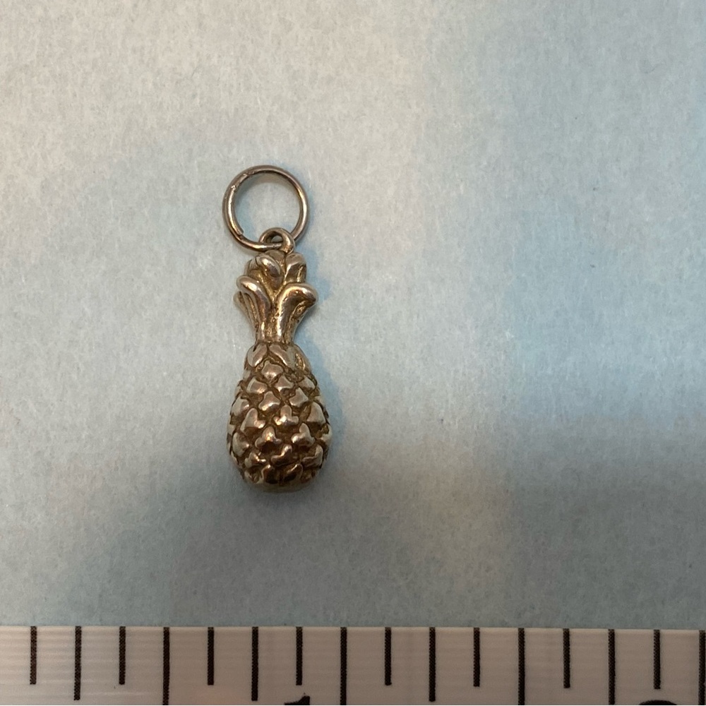 Colonial Williamsburg Silver Pineapple Charm - image 2